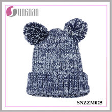 2015 Fashion Lovely Bear Ears Thick Acrylic Knitted Hats (SNZZM025)